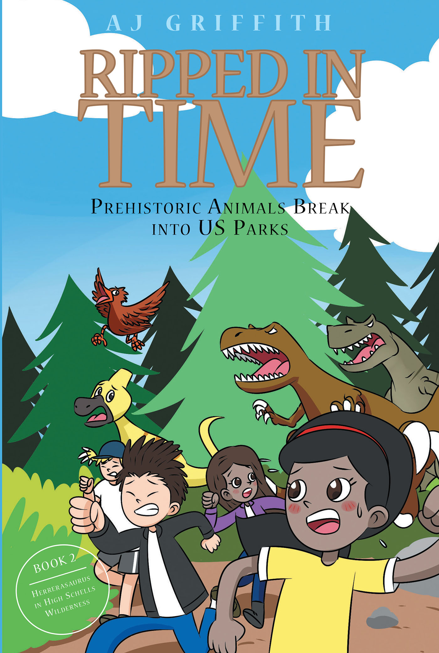 Prehistoric Animals Break into US Parks Book 2: Cover Image