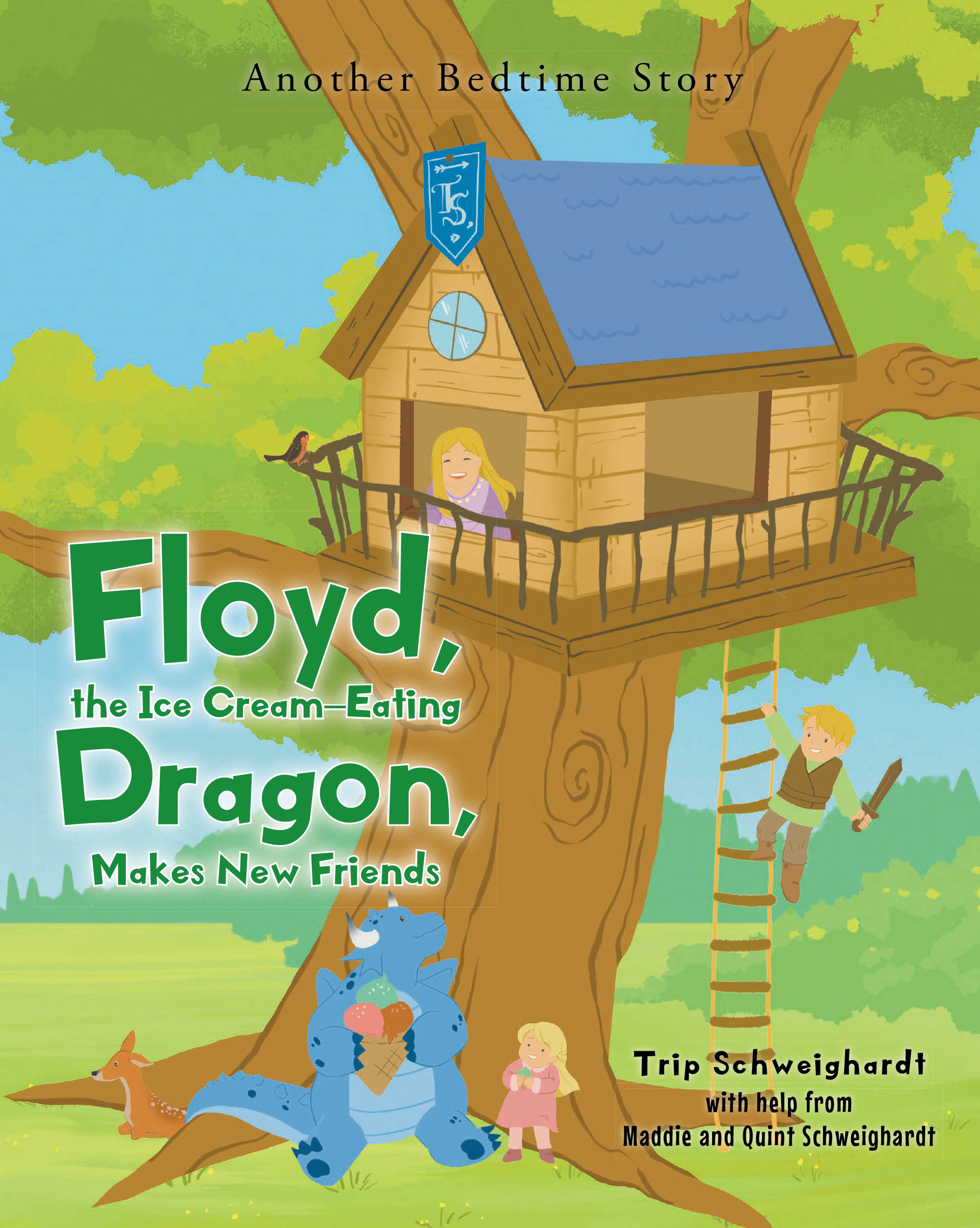 Floyd, the Ice-Cream Eating Dragon: Makes New Friends Cover Image